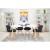 Set 4 scaune stil scandinav, Artool, Lago, catifea, lemn, negru, 48x43x74 cm GartenVIP DiyLine