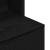 Noptiera neagra 39x35x125 cm lemn prelucrat GartenMobel Dekor