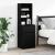 Noptiera neagra 39x35x125 cm lemn prelucrat GartenMobel Dekor