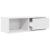 Dulap TV alb 80x31x25,5 cm lemn prelucrat GartenMobel Dekor