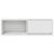Dulap TV alb 80x31x25,5 cm lemn prelucrat GartenMobel Dekor