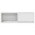 Dulapuri TV 2 buc Alb 80x31x25,5 cm Lemn prelucrat GartenMobel Dekor