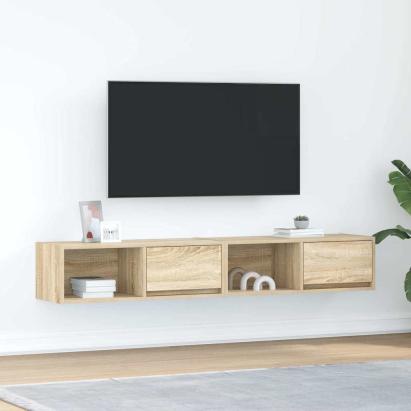 Dulapuri TV 2 buc Stejar Sonoma 80x31x25,5 cm Lemn prelucrat GartenMobel Dekor