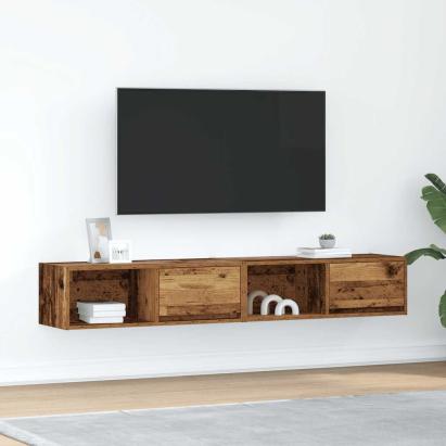 Dulapuri TV 2 buc Lemn vechi 80x31x25,5 cm Lemn prelucrat GartenMobel Dekor