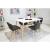 Set 4 scaune stil scandinav, Artool, Lago, piele ecologica, lemn, negru, 47x38x73 cm GartenVIP DiyLine