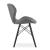 Set 4 scaune stil scandinav, Artool, Lago, piele ecologica, lemn, gri si negru, 47.5x36x74 cm GartenVIP DiyLine