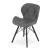 Set 4 scaune stil scandinav, Artool, Lago, piele ecologica, lemn, gri si negru, 47.5x36x74 cm GartenVIP DiyLine