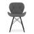 Set 4 scaune stil scandinav, Artool, Lago, piele ecologica, lemn, gri si negru, 47.5x36x74 cm GartenVIP DiyLine