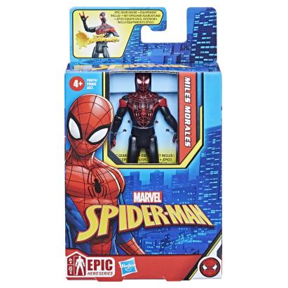 SPIDERMAN EPIC HERO FIGURINA MILES MORALES 10CM SuperHeroes ToysZone