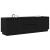 Dulap TV cu lumini LED Stejar negru 160,5x41x50 cm GartenMobel Dekor