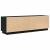 Dulap TV cu lumini LED Stejar negru 160,5x41x50 cm GartenMobel Dekor