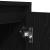 Dulap TV cu lumini LED Stejar negru 160,5x41x50 cm GartenMobel Dekor