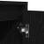 Dulap TV cu lumini LED Stejar negru 193,5x41x50 cm GartenMobel Dekor