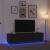 Dulap TV cu lumini LED Stejar negru 193,5x41x50 cm GartenMobel Dekor