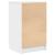 Noptiera alb 39x35x65 cm lemn prelucrat GartenMobel Dekor
