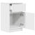 Noptiera alb 39x35x65 cm lemn prelucrat GartenMobel Dekor