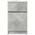 Noptieră, gri beton, 39x35x65 cm, lemn prelucrat GartenMobel Dekor