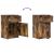 Noptiere, 2 buc., stejar afumat, 39x35x65 cm, lemn prelucrat GartenMobel Dekor