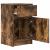 Noptiere, 2 buc., stejar afumat, 39x35x65 cm, lemn prelucrat GartenMobel Dekor