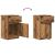 Noptiere, 2 buc., lemn vechi, 39x35x65 cm, lemn prelucrat GartenMobel Dekor