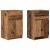 Noptiere, 2 buc., lemn vechi, 39x35x65 cm, lemn prelucrat GartenMobel Dekor