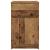 Noptiere, 2 buc., lemn vechi, 39x35x65 cm, lemn prelucrat GartenMobel Dekor