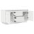 Dulap TV cu lumini LED alb 100x41x50 cm GartenMobel Dekor