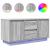 Comodă TV cu lumini LED, gri sonoma, 100x41x50 cm GartenMobel Dekor
