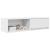 Dulap TV alb 100x31x25,5 cm lemn prelucrat GartenMobel Dekor