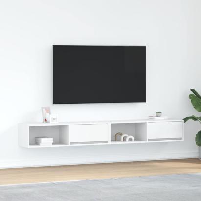 Dulapuri TV 2 buc Alb 100x31x25,5 cm Lemn prelucrat GartenMobel Dekor