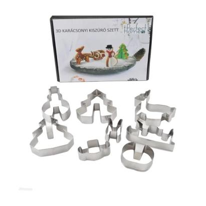 Set de Forme pentru Biscuiți 3D de Crăciun 8 Forme Diferite Handy KitchenServ