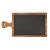 Tavă de servire elegantă din piatră cu mâner din lemn de acacia 26x18 cm Handy KitchenServ