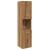 Dulap suspendat de baie, stejar artizanal, 30x30x130 cm, lemn GartenMobel Dekor