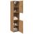 Dulap suspendat de baie, stejar artizanal, 30x30x130 cm, lemn GartenMobel Dekor
