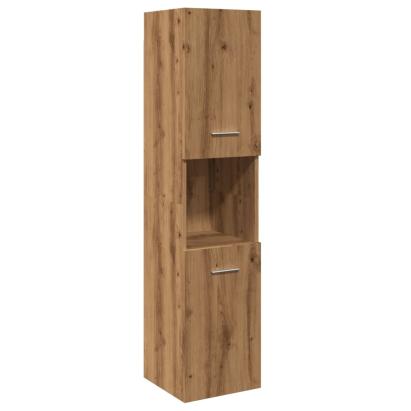 Dulap suspendat de baie, stejar artizanal, 30x30x130 cm, lemn GartenMobel Dekor