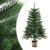 Brad Crăciun pre-iluminat artificial, set globuri, verde, 65 cm GartenMobel Dekor