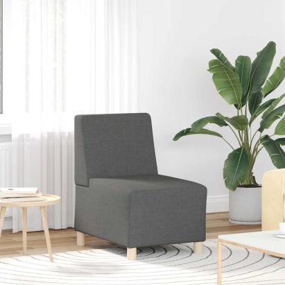 Fotoliu canapea, gri închis, 55 cm, material textil GartenMobel Dekor