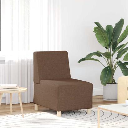 Fotoliu canapea, maro, 55 cm, material textil GartenMobel Dekor