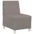 Fotoliu canapea, gri taupe, 55 cm, material textil GartenMobel Dekor