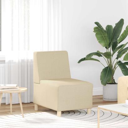 Fotoliu canapea, crem, 55 cm, material textil GartenMobel Dekor