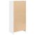 Dulap cu sertar alb 55,5x34x119,5 cm lemn de prelucrare GartenMobel Dekor