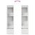 Dulapul alb 29,5x34x119,5 cm Lemn prelucrat GartenMobel Dekor