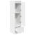 Dulapul alb 29,5x34x119,5 cm Lemn prelucrat GartenMobel Dekor