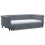 Pat de zi cu extensie și sertare, gri închis, 90x190cm catifea GartenMobel Dekor