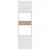 Dulap cuptor microunde, alb, 60 x 57 x 207 cm, PAL GartenMobel Dekor