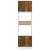 Dulap cuptor microunde stejar afumat 60x57x207cm lemn prelucrat GartenMobel Dekor