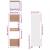 Dulap cuptor microunde, gri sonoma, 60x57x207cm, lemn prelucrat GartenMobel Dekor