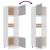 Dulap cuptor microunde, gri sonoma, 60x57x207cm, lemn prelucrat GartenMobel Dekor