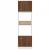 Dulap cuptor microunde stejar maro 60x57x207 cm lemn prelucrat GartenMobel Dekor