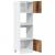Dulap cuptor microunde, Lemn vechi, 60 x 57 x 207 cm, PAL GartenMobel Dekor